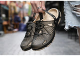 Men's Sandals Summer Outdoor Beach Casual Shoes Jelly Shoes Water Hollow Slippers MartLion   