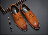 Men's Brogue Shoes Crocodile Pattern Leather Dress Lace-Up Wedding Party Office Oxfords Flats Mart Lion   