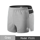 Men's Quick Dry Sports Shorts Trunks Athletic With Lining Prevent Wardrobe Malf For Running Gym Soccer Tennis Mart Lion F5101 Gray M 