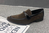 Men's Suede leather Loafers classic Moccasins Leather Casual Outdoor Driving Flats Shoes Mart Lion   