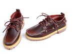 Genuine Leather Casual Shoes Docksides Boat Shoes Platform Unisex Lace up Driving Men's Loafers Mart Lion   