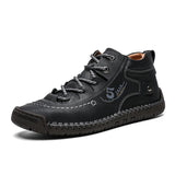 Leather Casual Men Shoes Breathable Ourdoor Shoes Men MartLion   