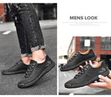 Men's Casual Shoes Leather Loafers Flat Handmade Breathable Moccasins Designer Style Walking Sneakers Mart Lion   