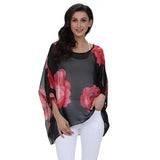 Women Blouses Style Batwing Casual Summer Blouse Shirt Woman MartLion   