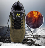 Winter Lager Outdoor Men's Leather Casual Shoes Women Warm Fur Sneakers Lace Up Adult Footwear Plush Spring Summer Walking Mart Lion   