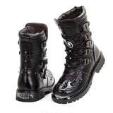 Men's Military Combat Boots Winter High Top Desert Tactical Work Safty Shoes Autumn Middle tube Mart Lion   
