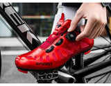 Couple Cycling Shoes Men's Road Bicycle Women Outdoor Sneakers Breathable Self-locking Unlocking Bike Mart Lion   