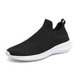 Luxury Brand Fast Run Casual Shoes Men's Breathable Walking Sneakers Lac-up Lightweight Zapatillas Hombre Mart Lion Black White 6.5 