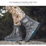 Combat Men's Military Tactical Desert Boots Outdoor Non-slip Waterproof Work Shoes Motorcycle Mart Lion   