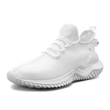 Summer Men's Casual Sneakers Sport Shoes Male Cool Designer Tennis Light Breathable Training Walking Running Mart Lion White 39 
