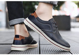 Men's Casual Shoes Leather Dress Waterproof Outdoor Non-slip Wedding Mart Lion   