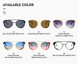  Steampunk Sunglasses Brand Design Metal Round Men's Women Vintage Punk UV400 Shades Oculos de sol MartLion - Mart Lion