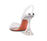 Transparent PVC Women Pumps Cup Heeled Summer Jelly Shoes Elegant High heels Party Prom MartLion   