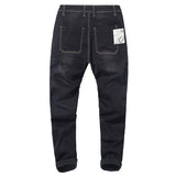 Men  splice Slim Stretch Jeans Classic Multi-pocket cotton male Casual denim MartLion   