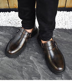 Vancat Men's Oxford Shoes Genuine Leather Dress Loafers Casual Flats Mart Lion   