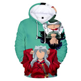 Anime Inuyasha 3D Print Hoodie Sweatshirts Men's Women's Kids Autumn Winter Harajuku Streetwear Casual Hoodies Mart Lion   