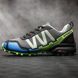 Men's luminous Shoes Solomon Series Explosion-Proof Sneakers Outdoor Non-Slip Mountaineering Mart Lion Gray Green 6.5 