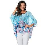 Women Blouses Style Batwing Casual Summer Blouse Shirt Woman MartLion picture color 38 5XL 