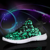 Luminous Sneakers Glowing Light Up Shoes for men women shoes White LED Sneakers  Flashing Shoes with Light for Adult