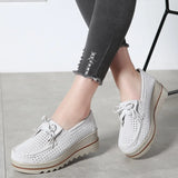 Spring Women Flats Shoes Platform Sneakers Slip On Flats Leather Suede Ladies Loafers Casual loafers MartLion   