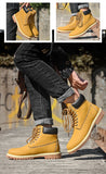  Men's Outdoor Boots Casual 100% Genuine leather Leather Work Safety Mart Lion - Mart Lion