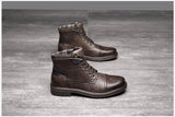 Winter Men Boots Lightweight Lace-up Ankle Boots Office Work Casual Formal Footwear Man Shoes MartLion