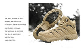 Men's Boots Tactical Military Combat Outdoor Hiking Autumn Shoes Light Non-slip Desert Ankle Mart Lion   