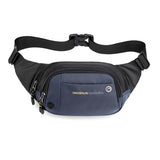 Casual Waterproof Running Men's Belt Purse Nylon Outdoor Waist Bag Travel Phone Pouch Messenger Pouch Chest Bags Mart Lion Blue Waist Bag  