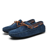 Winter Warm Casual Shoes Men's Loafers With Fur Suede Leather Driving Shoes Designer MartLion   