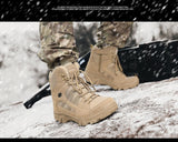 Winter Men's Boots Plush Warm Snow Non-Slip Work Outdoor Waterproof Military Motorcycle Mart Lion   