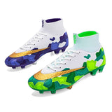 Men's Soccer Shoes Kids Football Boots Women Breathable Soccer Cleats Beautiful Mart Lion see chart 35 