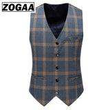 Plaid Designs Lapel Men's Suit Tailor Made Groom Tuxedos Wedding 3 Piece Suits Blazer (Jacket+Pants+Vest) Mart Lion   