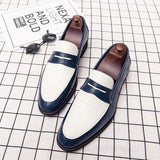 Casual Shoes Men's Loafers Leather Boat Handmade Slip On Dress Shoes MartLion   