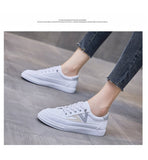 Summer Korean Women's Casual Shoes Light Walking Anti Slip Breathable White Sneakers Mart Lion   