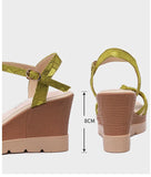 Platform Sandals Women Shoes Summer Open Head High Heels Wedges Ladies Casual Beach MartLion   