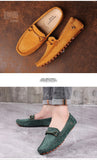 Loafers Men's Casual Suede Shoes Lightweight Soft Genuine Leather Moccasins Slip on Driving MartLion   