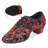 Latin Dance Shoes for Unisex Men's Women Girls Ballroom Modern Tango Jazz Performance MartLion 3CM Red 38 CHINA