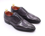 Handmade Men's Wingtip Oxford Shoes Genuine Calfskin Leather Brogue Dress Classic Formal Shoes MartLion   