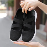 Women Flats Summer Ladies Mesh Flat Shoes Soft Breathable Sneakers Women Casual Zapatos De Mujer MartLion Black 35 