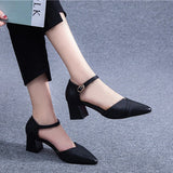 women stylish high heel pumps lady party spring summer 5.5cm high heels pink shoes MartLion   