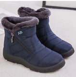 Snow Women Boots Women's Boots Waterproof Women Shoes Zipper Shoes Woman MartLion   