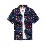 Men's Hawaiian Shirt Male Casual Printed Beach Shirts Short Sleeve MartLion