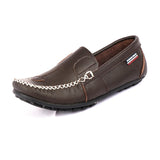 Designer shoes soft Leather Men's Loafers Slip On Moccasins Flats Casual Boat Driving 100% Cowhide Mart Lion   