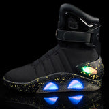 Led Boots for Men's Women USB Rechargeable Glowing Shoes Winter Boots Party  Cool Soldier MartLion   