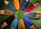 Men's Leather Loafers Casual Shoes Moccasins Slip On Flats Driving Mart Lion   