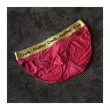 Men's Underwear Briefs Bulge Big Penis Pouch Seamless Briefs Enhance Panties Mart Lion Burgundy M 