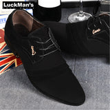 Men's British Trend Casual Shoes Suede Oxford Leather Stitching Zapatillas Flat XL Dance Mart Lion   