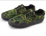 Men's Shoes Army Green Camouflage Cavans Farmer Work amp Safety Rubber Training Liberation Outdoor Sneakers Mart Lion   