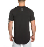 Muscleguys Summer T Shirt Men's Clothing Hip-Hop Short Sleeved Streetwear Gym Sports Slim Fit Tees Tops Mart Lion Black M 