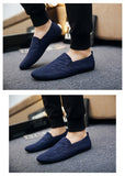 Men's Loafers Flat Casual Shoes Breathable Slip-On Soft Leather Driving Moccasins Mocasines Hombre